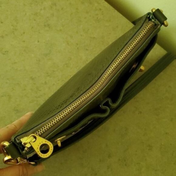 Marc Jacobs Leather Bag Crossbody Gray Satchel Handbag Shoulder WOMAN'S WOMEN'S - Picture 7 of 16